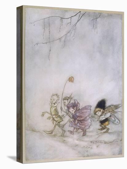 Four Elves-Arthur Rackham-Stretched Canvas