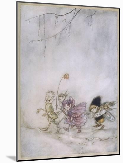 Four Elves-Arthur Rackham-Mounted Art Print