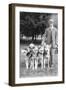 Four Eskimo Dogs at the Mineola Dog Show-null-Framed Art Print