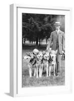 Four Eskimo Dogs at the Mineola Dog Show-null-Framed Art Print