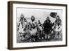 Four Eskimo Natives and Reindeer Photograph - Alaska-Lantern Press-Framed Art Print