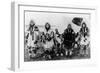 Four Eskimo Natives and Reindeer Photograph - Alaska-Lantern Press-Framed Art Print