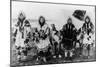 Four Eskimo Natives and Reindeer Photograph - Alaska-Lantern Press-Mounted Art Print