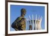 Four Evangelists Sculptures Outside Metropolitan Cathedral, Brasilia, Federal District, Brazil-Ian Trower-Framed Photographic Print