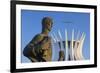 Four Evangelists Sculptures Outside Metropolitan Cathedral, Brasilia, Federal District, Brazil-Ian Trower-Framed Photographic Print