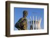 Four Evangelists Sculptures Outside Metropolitan Cathedral, Brasilia, Federal District, Brazil-Ian Trower-Framed Photographic Print