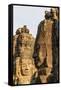 Four-Faced Towers in Prasat Bayon, Angkor Thom, Angkor, Siem Reap, Cambodia-Michael Nolan-Framed Stretched Canvas