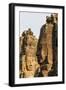 Four-Faced Towers in Prasat Bayon, Angkor Thom, Angkor, Siem Reap, Cambodia-Michael Nolan-Framed Photographic Print