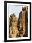 Four-Faced Towers in Prasat Bayon, Angkor Thom, Angkor, Siem Reap, Cambodia-Michael Nolan-Framed Photographic Print