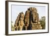 Four-Faced Towers in Prasat Bayon, Angkor Thom, Angkor, Siem Reap, Cambodia-Michael Nolan-Framed Photographic Print