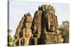 Four-Faced Towers in Prasat Bayon, Angkor Thom, Angkor, Siem Reap, Cambodia-Michael Nolan-Stretched Canvas