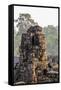 Four-Faced Towers in Prasat Bayon, Angkor Thom, Angkor, Siem Reap, Cambodia-Michael Nolan-Framed Stretched Canvas