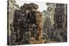 Four-Faced Towers in Prasat Bayon, Angkor Thom, Angkor, Siem Reap, Cambodia-Michael Nolan-Stretched Canvas
