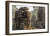 Four-Faced Towers in Prasat Bayon, Angkor Thom, Angkor, Siem Reap, Cambodia-Michael Nolan-Framed Photographic Print