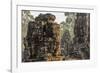 Four-Faced Towers in Prasat Bayon, Angkor Thom, Angkor, Siem Reap, Cambodia-Michael Nolan-Framed Photographic Print