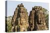 Four-Faced Towers in Prasat Bayon, Angkor Thom, Angkor, Siem Reap, Cambodia-Michael Nolan-Stretched Canvas