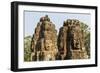 Four-Faced Towers in Prasat Bayon, Angkor Thom, Angkor, Siem Reap, Cambodia-Michael Nolan-Framed Photographic Print