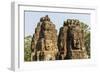 Four-Faced Towers in Prasat Bayon, Angkor Thom, Angkor, Siem Reap, Cambodia-Michael Nolan-Framed Photographic Print