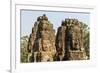 Four-Faced Towers in Prasat Bayon, Angkor Thom, Angkor, Siem Reap, Cambodia-Michael Nolan-Framed Photographic Print