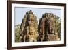 Four-Faced Towers in Prasat Bayon, Angkor Thom, Angkor, Siem Reap, Cambodia-Michael Nolan-Framed Photographic Print