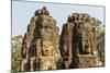 Four-Faced Towers in Prasat Bayon, Angkor Thom, Angkor, Siem Reap, Cambodia-Michael Nolan-Mounted Photographic Print