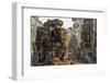 Four-Faced Towers in Prasat Bayon, Angkor Thom, Angkor, Siem Reap, Cambodia-Michael Nolan-Framed Photographic Print