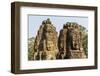 Four-Faced Towers in Prasat Bayon, Angkor Thom, Angkor, Siem Reap, Cambodia-Michael Nolan-Framed Photographic Print