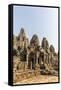 Four-Faced Towers in Prasat Bayon, Angkor Thom, Angkor, UNESCO World Heritage Site, Cambodia-Michael Nolan-Framed Stretched Canvas
