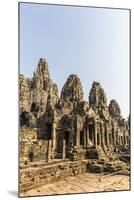 Four-Faced Towers in Prasat Bayon, Angkor Thom, Angkor, UNESCO World Heritage Site, Cambodia-Michael Nolan-Mounted Photographic Print