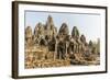 Four-Faced Towers in Prasat Bayon, Angkor Thom, Angkor, UNESCO World Heritage Site, Cambodia-Michael Nolan-Framed Photographic Print