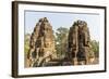 Four-Faced Towers in Prasat Bayon, Angkor Thom, Angkor, UNESCO World Heritage Site, Cambodia-Michael Nolan-Framed Photographic Print