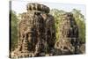 Four-Faced Towers in Prasat Bayon, Angkor Thom, Angkor, UNESCO World Heritage Site, Cambodia-Michael Nolan-Stretched Canvas