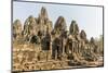 Four-Faced Towers in Prasat Bayon, Angkor Thom, Angkor, UNESCO World Heritage Site, Cambodia-Michael Nolan-Mounted Photographic Print