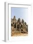 Four-Faced Towers in Prasat Bayon, Angkor Thom, Angkor, UNESCO World Heritage Site, Cambodia-Michael Nolan-Framed Photographic Print