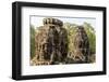 Four-Faced Towers in Prasat Bayon, Angkor Thom, Angkor, UNESCO World Heritage Site, Cambodia-Michael Nolan-Framed Photographic Print