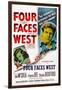 Four Faces West, from Left: Frances Dee, Charles Bickford, Joel Mccrea, Joseph Calleia, 1948-null-Framed Art Print