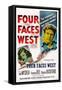 Four Faces West, from Left: Frances Dee, Charles Bickford, Joel Mccrea, Joseph Calleia, 1948-null-Framed Stretched Canvas