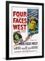 Four Faces West, from Left: Frances Dee, Charles Bickford, Joel Mccrea, Joseph Calleia, 1948-null-Framed Art Print