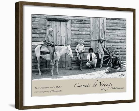 Four Farmers and a Mule-Chris Simpson-Framed Giclee Print