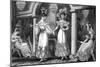 Four Fashionable Ladies at a Soiree-E Burney-Mounted Art Print