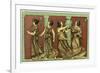 Four Female Dancers: Each Carries a Thyrsus and One a Tambourine as Well-Edouard Leon-Framed Premium Giclee Print