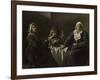 Four Figures at a Table, C. 1643-Louis Le Nain-Framed Giclee Print