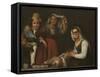 Four Figures on a Step-Bartolomé Estebàn Murillo-Framed Stretched Canvas