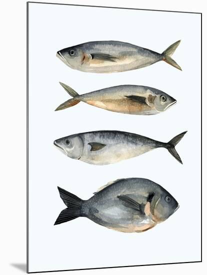 Four Fish I-Emma Scarvey-Mounted Art Print