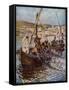 Four fishermen are called as disciples - Bible-William Brassey Hole-Framed Stretched Canvas