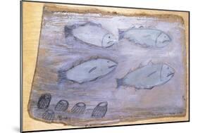 Four Fishes-Alfred Wallis-Mounted Giclee Print