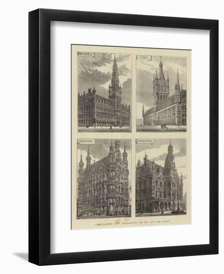 Four Flemish Town Halls, Hints for Our New Law Courts-Henry William Brewer-Framed Giclee Print