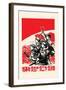 Four Forward - Soldier, Farmer, Citizen, Worker-Chinese Government-Framed Art Print