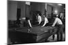 Four Friends Playing Billiards-Marisa Rastellini-Mounted Photographic Print