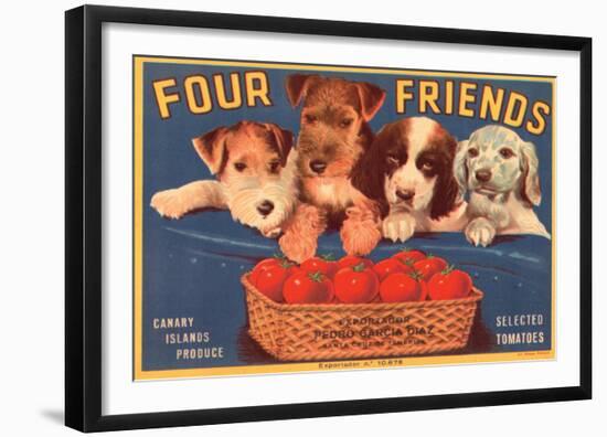 Four Friends Selected Tomatoes-null-Framed Premium Giclee Print